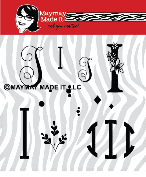 Maymay's Monogram I 6x6 Stamp Set {A175}