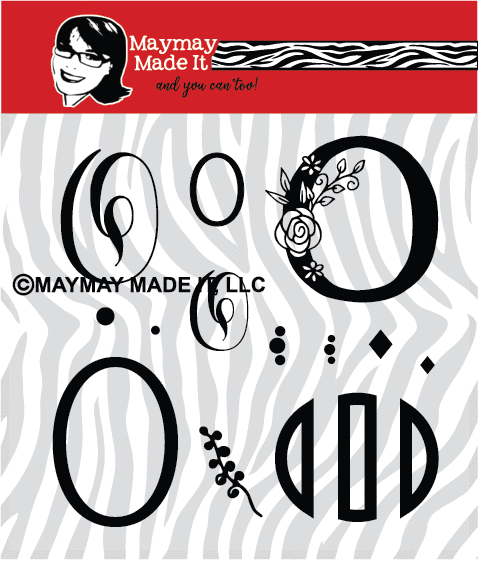 Maymay's Monogram O 6x6 Stamp Set {A181}
