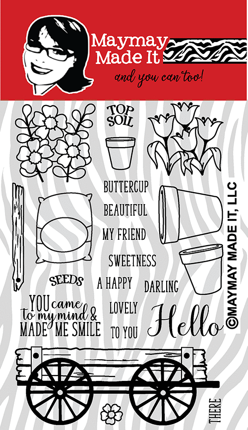 Maymay's A Happy Hello 4x6 Stamp Set {A29}