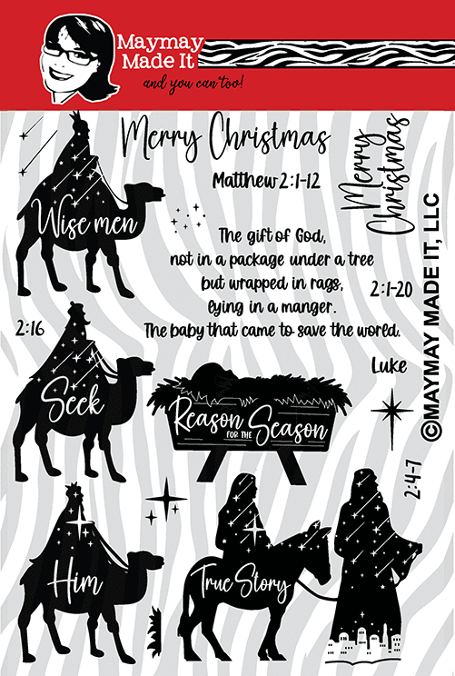 Maymay's Back to Bethlehem 6x8 Stamp Set {A268}