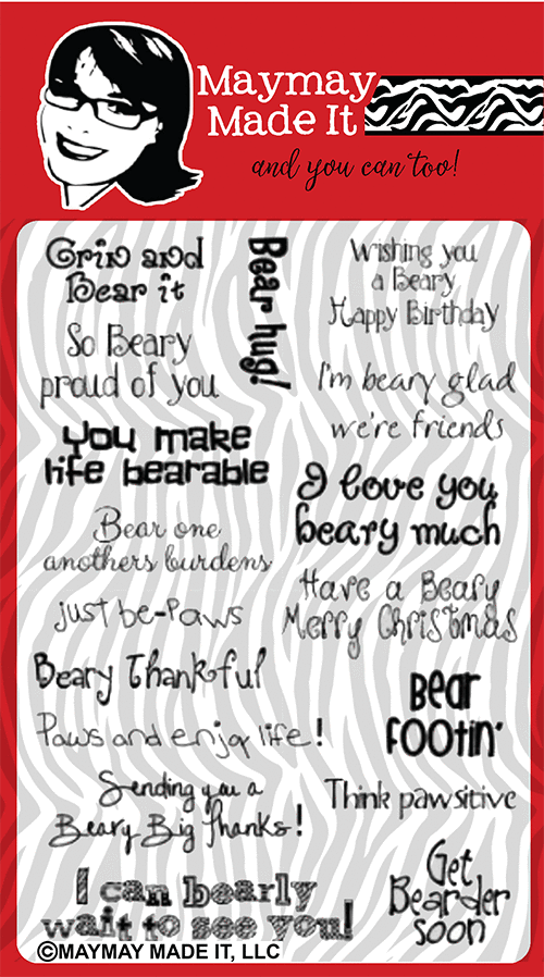 Maymay's Beary Sentimental 4x6 Stamp Set {V14}