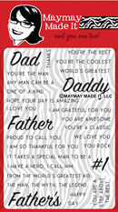 Maymay's Best Dad 4x6 Stamp Set {V26}