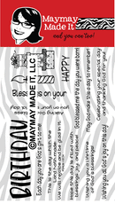 Maymay's Birthday Blessings 4x6 Stamp Set {A147}