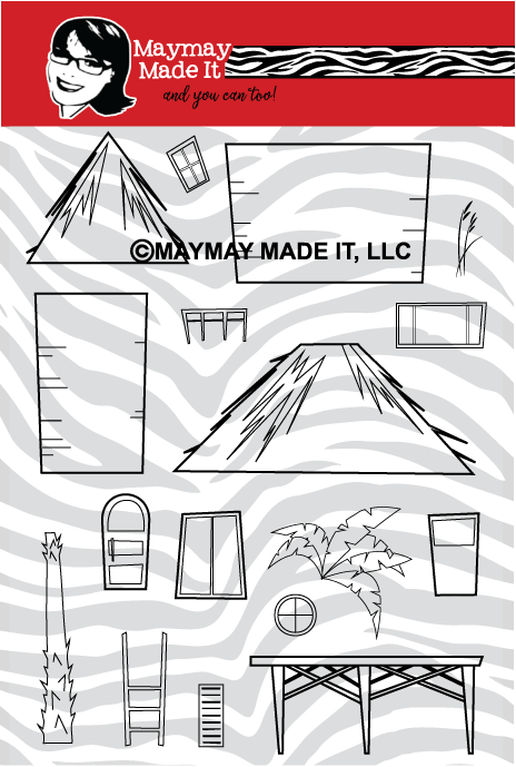 Maymay's Brenda's Beach House 6x8 Stamp Set {V31}