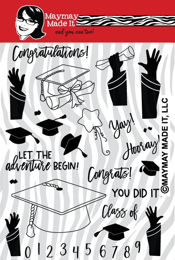 Maymay's ConGRADulations 6x8 Stamp Set {A298}