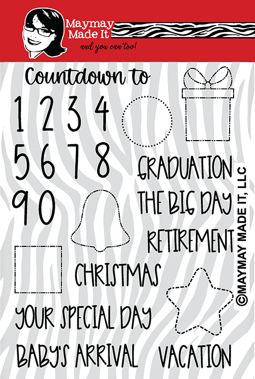 Maymay's Countdown Calendar 6x8 Stamp Set {A241}