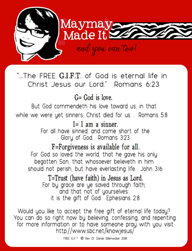 Maymay's The Gift of God 4x4 Stamp Set (FREE) {A214}