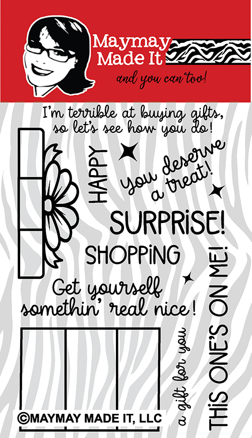 Maymay's Gift Card Surprise 4x6 Stamp Set {A211}