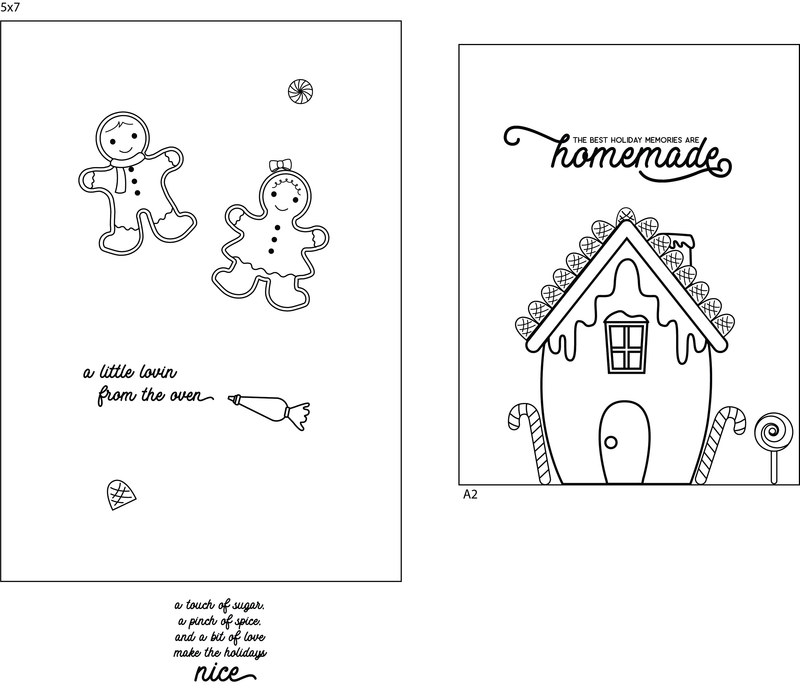 Maymay's Ginger Fred 4x6 Stamp Set {A103}