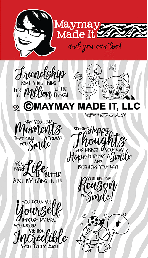 Maymay's Happy Thoughts 4x6 Stamp Set {A213}