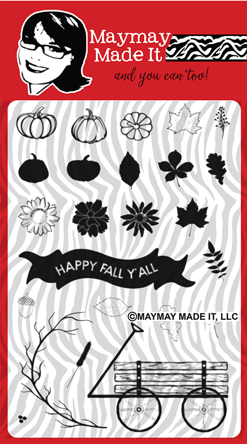 Maymay's Happy Fall Y'all 4x6 Stamp Set {V25}