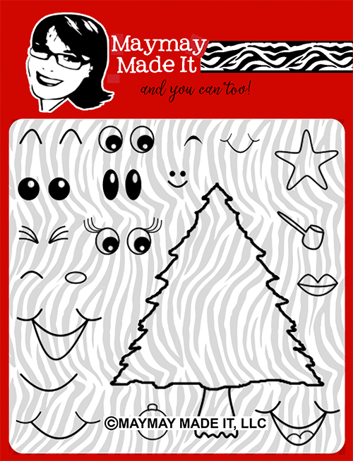 Maymay's Happy Tree 4x4 Stamp Set {A46}