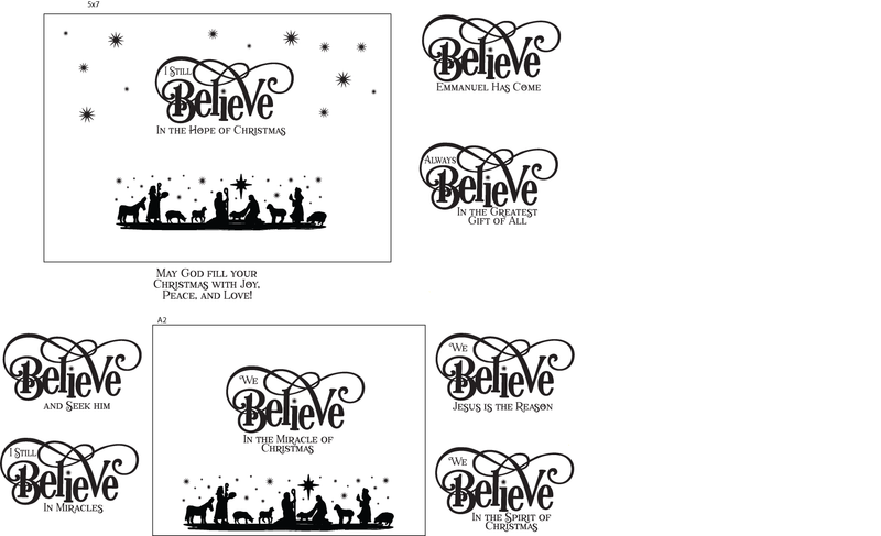 Maymay's Just Believe 4x6 Stamp Set {V30}