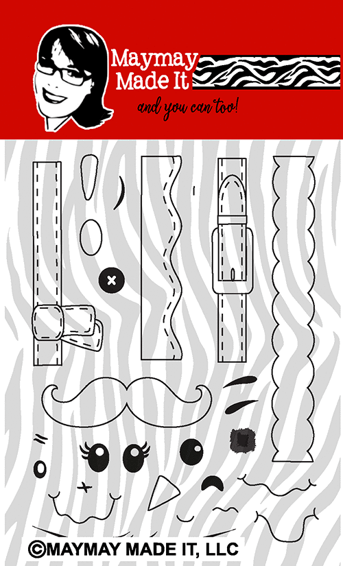 Maymay's Let's Make Tiny Friends 3x4 Stamp Set {A201}