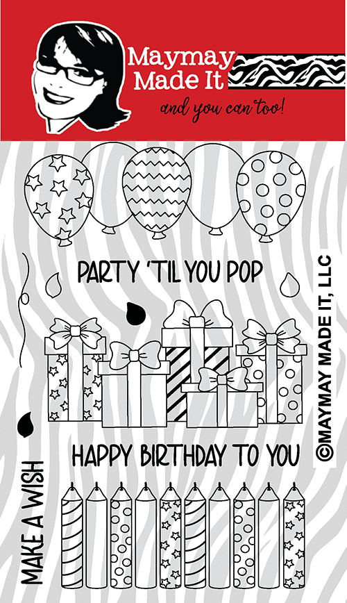 Maymay's Let's Party 4x6 Stamp Set {A259}
