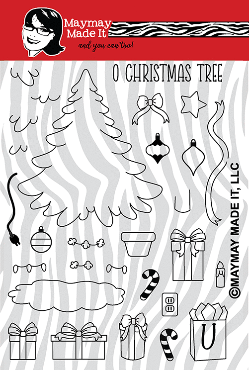 Maymay's O Christmas Tree 6x8 Stamp Set {V61}