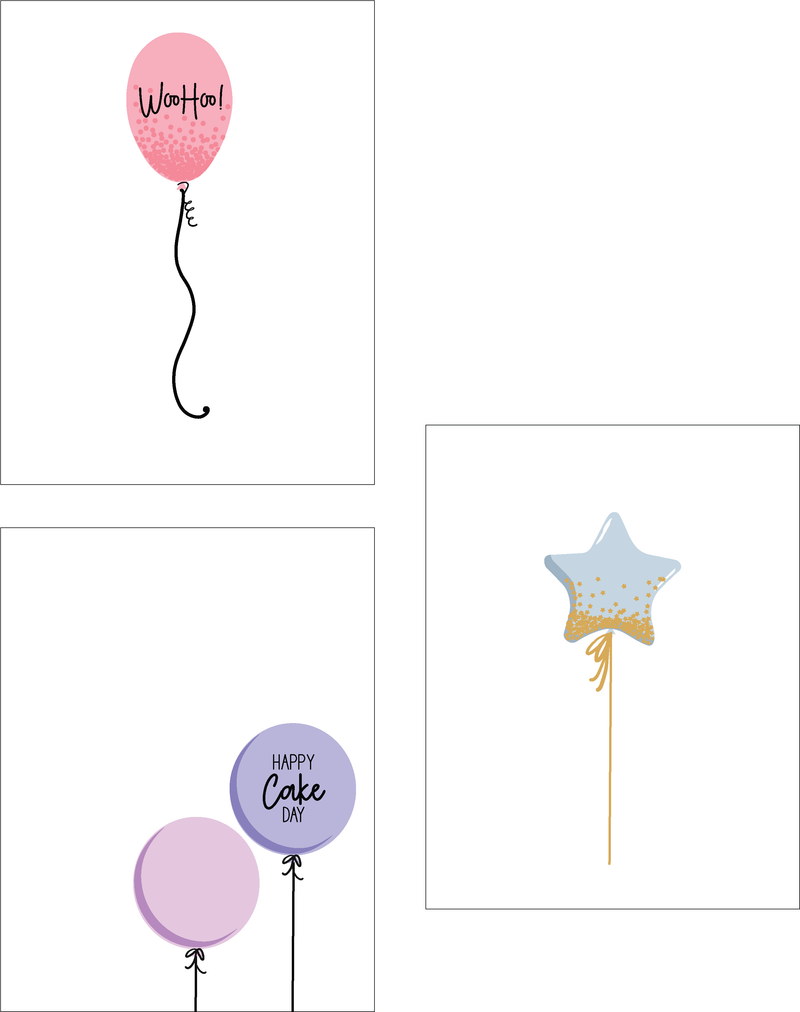 Maymay's Party Balloons 6x8 Stamp Set {A93}
