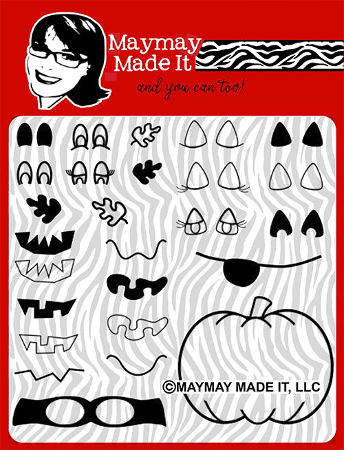 Maymay's Punkin Head 4x4 Stamp Set {A114}