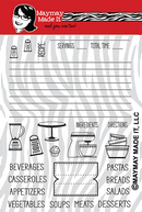 Maymay's Recipe Card Builder 6x8 Stamp Set {A231}