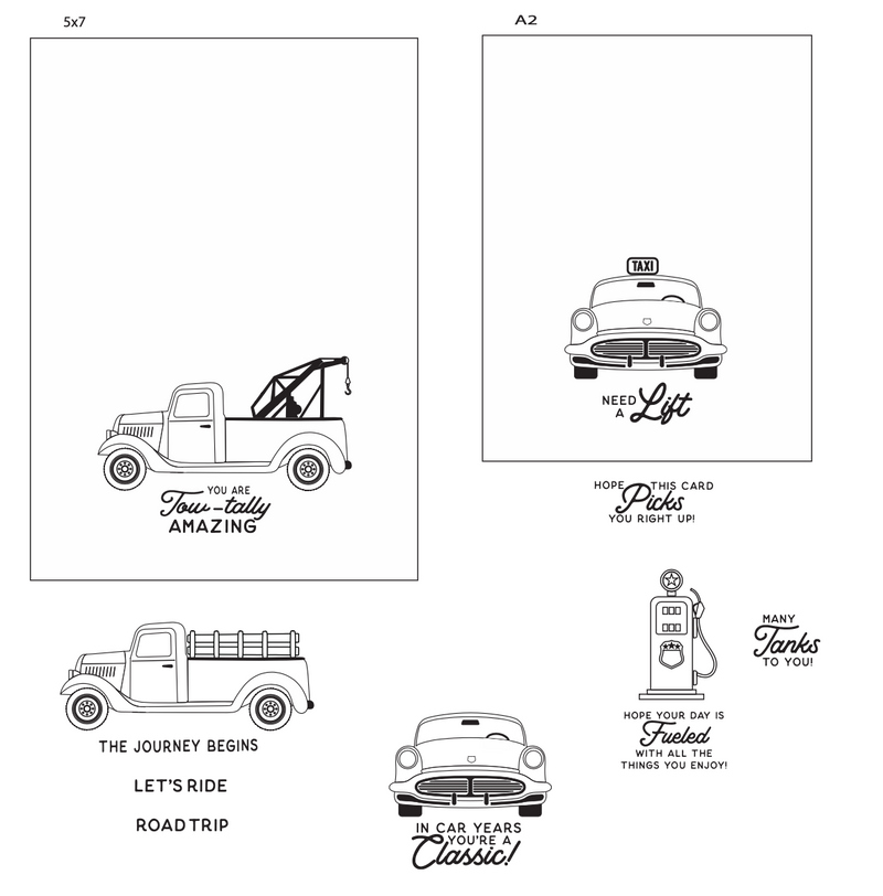 Maymay's Road Trip 4x6 Stamp Set {A152}