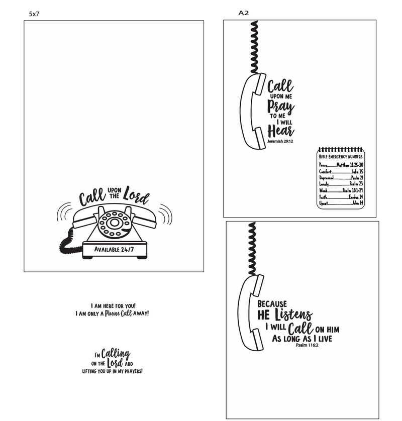 Maymay's Call Upon the Lord 4x6 Stamp Set {A153}