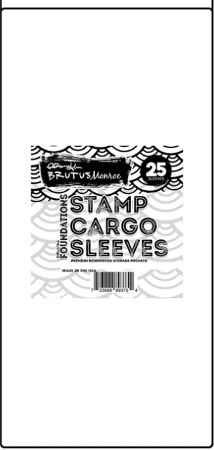 Brutus Monroe 4 x 9 inch Slim Line Stamp Cargo Sleeves {C316}