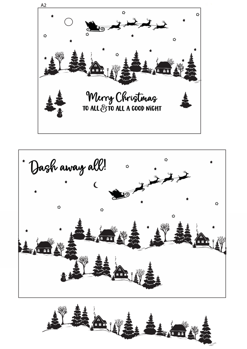 Maymay's Dash Away 4x4 Stamp Set {A219}