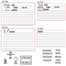 Maymay's Recipe Card Builder 6x8 Stamp Set {A231}