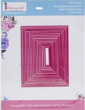 Dress My Craft Rectangle Die Family Die Set {F22}