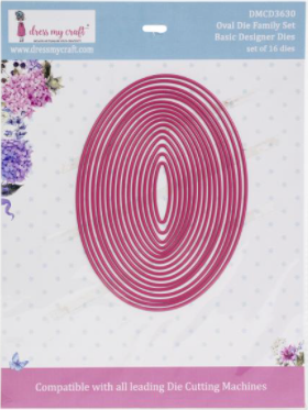 Dress My Craft Oval Die Family Die Set {F23}