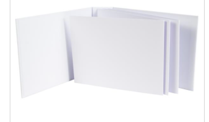 49 And Market Foundations White 2" LANDSCAPE Album 6.5L"X8.5W" {F421}
