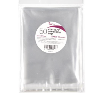 Cousin DIY 4.75"X5.75" Self-Sealing Bags 50/Pkg {C108}