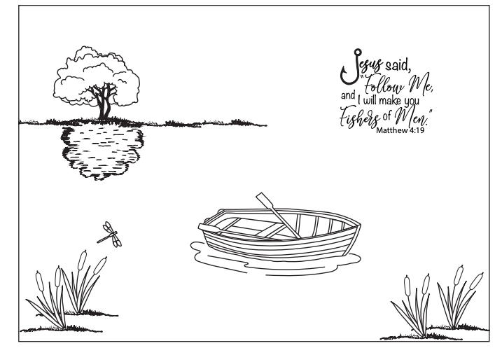 Maymay's Fishers of Men 4x6 Stamp Set {A235}