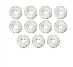 Happy Planner Rainbow Glitter Plastic Disc Set