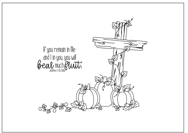 Maymay's Fall For Jesus 4x6 Stamp Set {A243}
