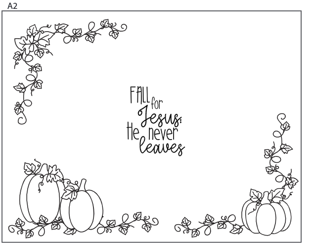 Maymay's Fall For Jesus 4x6 Stamp Set {A243}