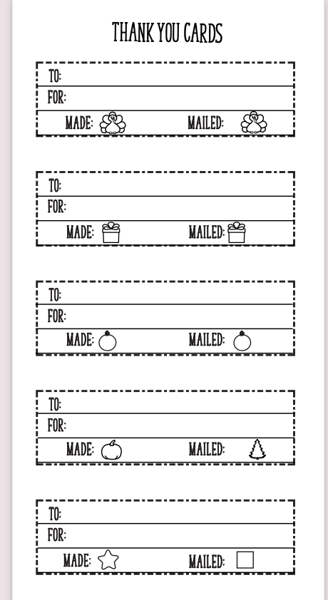 Maymay's Holiday Planner 6x8 Stamp Set {A246}