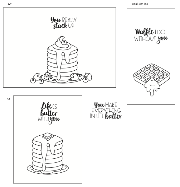 Maymay's Butter Up 4x6 Stamp Set {V22}