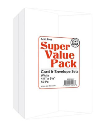 Paper Accents 4.25 x 5.5 Super Value Card & Envelope 50 Pack