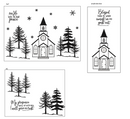 Maymay's Church in the Pines 4x6 Stamp Set {A249}
