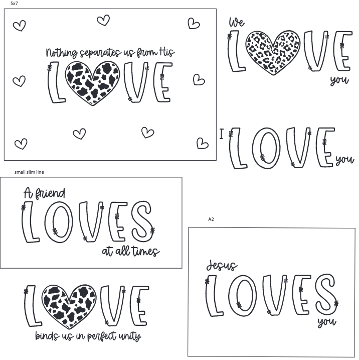 Maymay's Always Love 4x6 Stamp Set {A251}