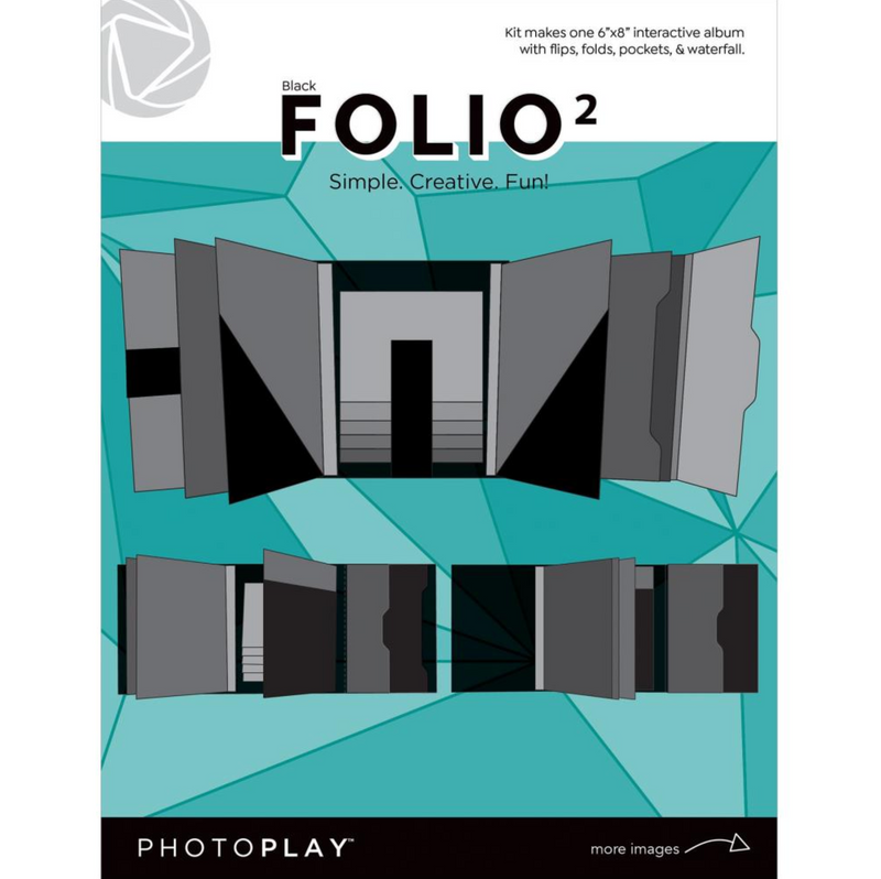 Photo Play 6X8 Black Folio 2 {C417}