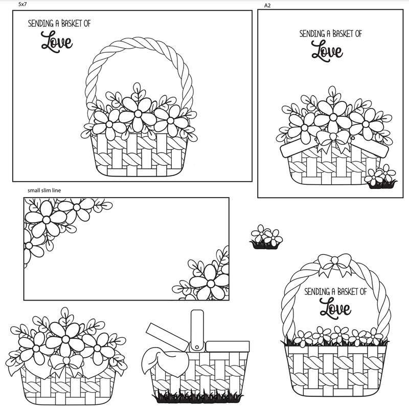 Maymay's Basket Builder 4x6 Stamp Set {A256}