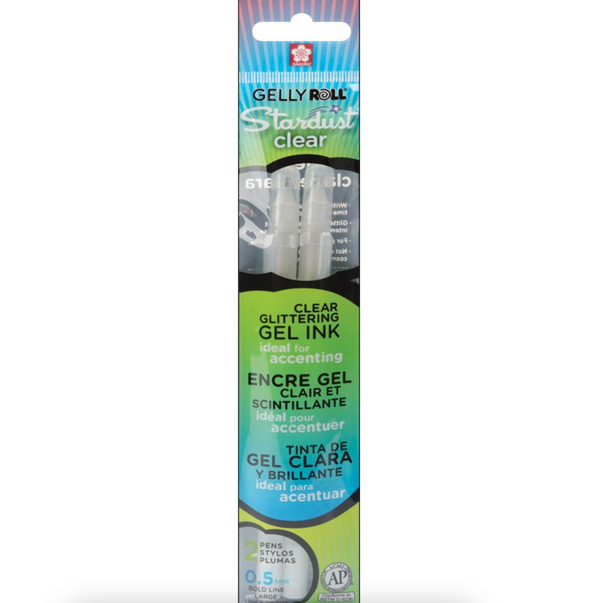 Sakura Stardust Clear Gelly Roll Pens