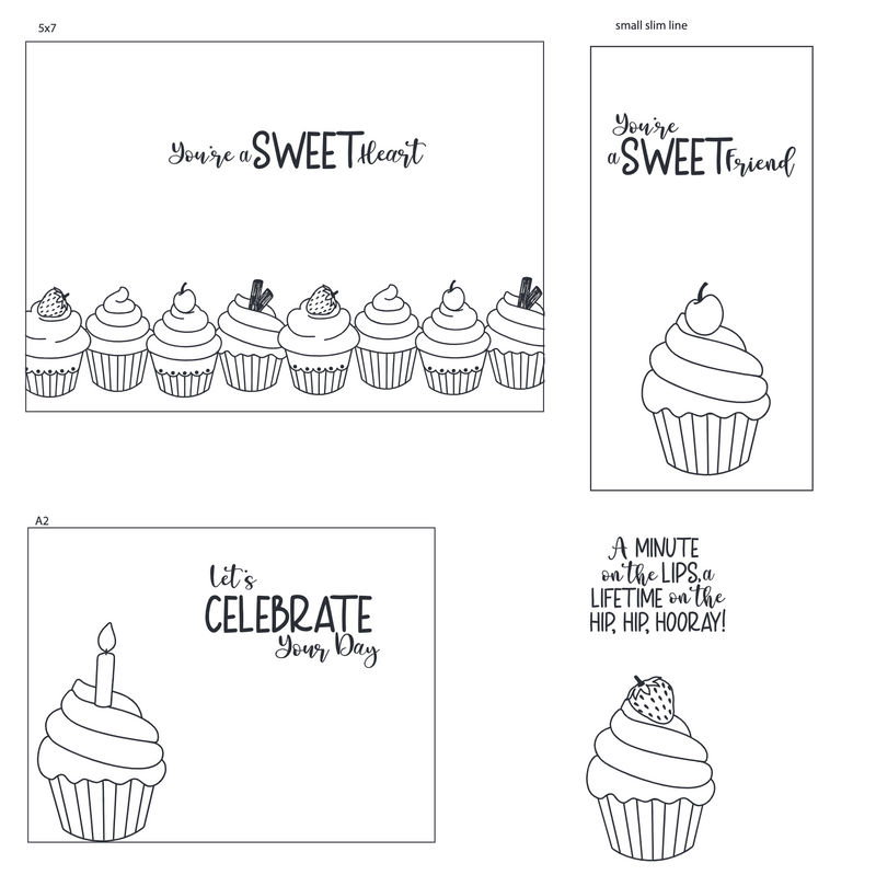 Maymay's So Sweet 4x6 Stamp Set {A261}