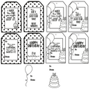 Maymay's Birthday Tag It 6x8 Stamp Set {A262}