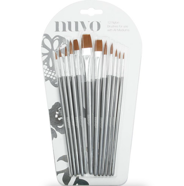 Nuvo Paint Brushes 12/Pkg {E139}