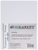 49 And Market Foundations White 2" PORTRAIT Album 8.5L"X6.5W" {F422}