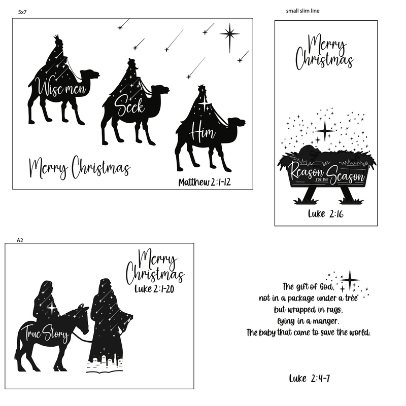 Maymay's Back to Bethlehem 6x8 Stamp Set {A268}