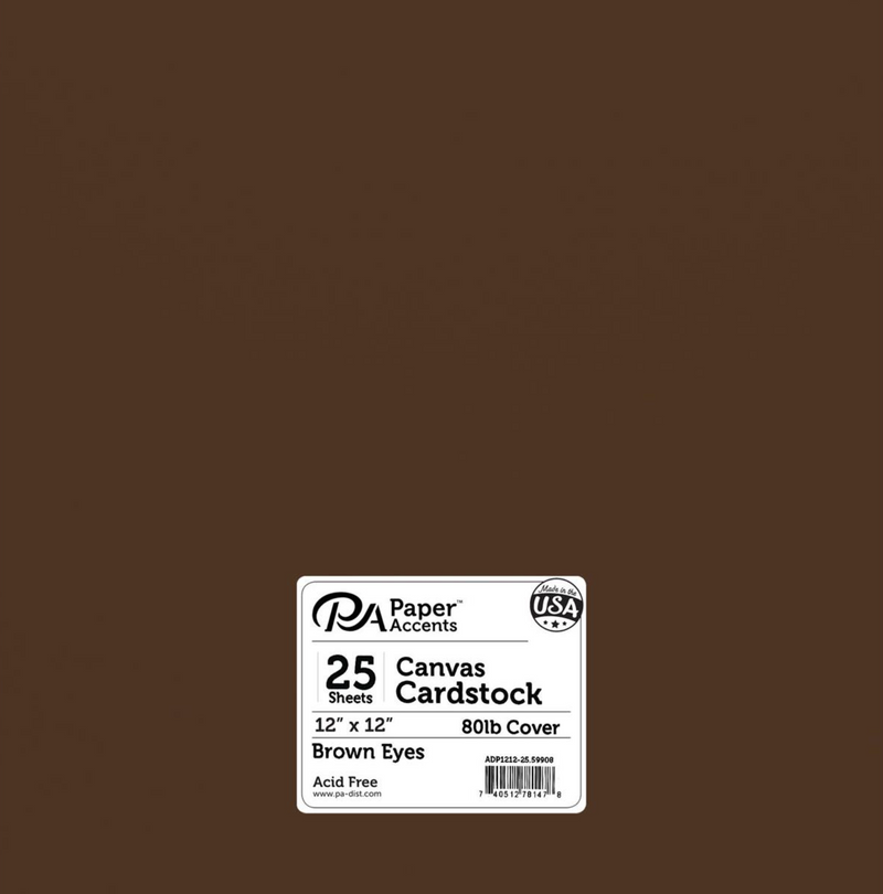 Paper Accents Brown Eyes Canvas Cardstock 80lb. {C218}